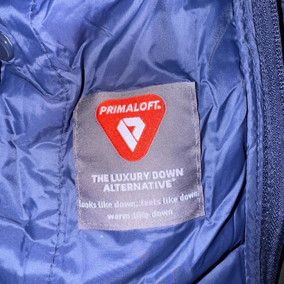 Gap Kids Recycled Lightweight Puffer Jacket Primaloft Navy Blue Size Small 6-7 - Picture 8 of 8